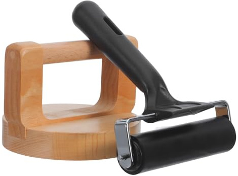 OSOLADY 1 Set di rulli in Legno per la Stampa - Kit di rulli per Blocchi di Legno - Strumento Manuale per la Stampa, l'inchiostrazione, la timbratura, la linoleografia, i progetti Artigianali e Lo