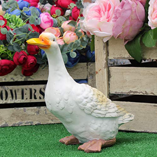 Duck Sculpture Garden Pond Realistic ducking Farm Animal Statues Bird figure Outdoor Yard decoration Law Decor Balcony decorative Patio Figurines Ducks Ornaments Décor Art Gift for mother days