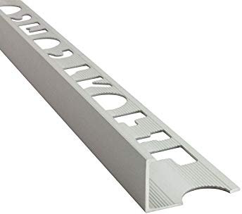 Alu L-Profil Fliesenschiene Fliesenprofil Schiene L270cm 8mm silber matt