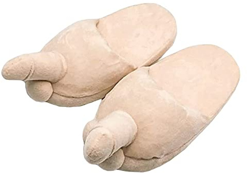 YILEEGOO Unisex Cute Women Funny Slippers Novelty Gag Gift Sexy Indoor Flat Shoes Anti Slip Winter Furry Slippers