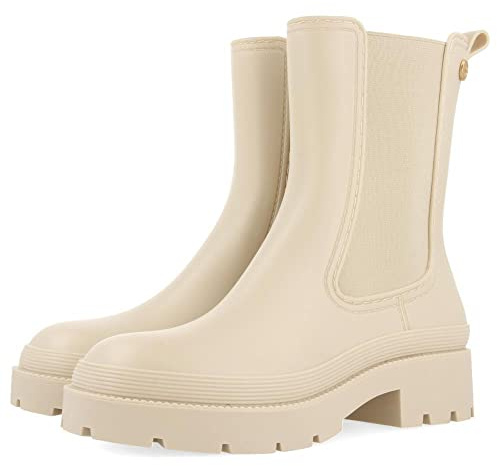 GIOSEPPO Botines de Agua Beige Tipo Chelsea con elástico para Mujer bilston