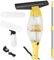 Lavavetri a batteria,Aspiratori per finestre,Lavavetri elettrico ugello di aspirazione lungo 28 cm, Lavavetri flacone spray con panno in microfibra per una pulizia a 360° senza aloni(3,7V 1,5Ah)