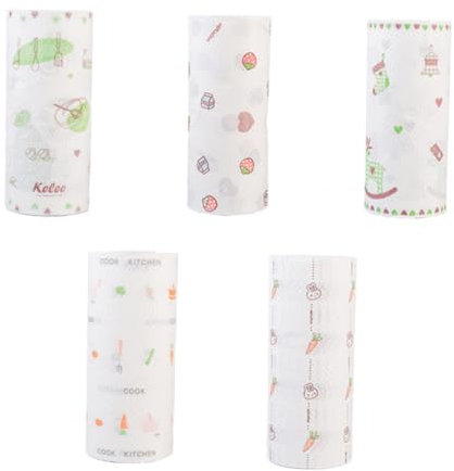 GLEAVI 2rollen Ölabsorbierende Papierservietten Wasserabsorbierendes Einweg-papierhandtuch Haushalts-rollenpapier Für Küche Und Bad Saugfähig Und Reißfest