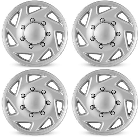 16 Inch Hubcaps for 1992-2014 Ford E150 E250 E350 Van 8 Lug Steel Wheel