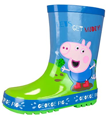 Peppa Pig Enfant Bottes en Caoutchouc Bleu 32