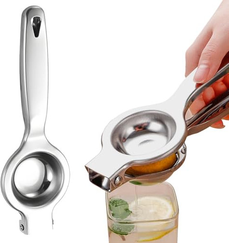 Zitronenpresse, robust, manuelle Zitruspresse für Zitronen, Limetten, 304 Edelstahl, Handpresse, Limettenpresse, einfach zu bedienen und zu reinigen, Küchenbar-Werkzeug