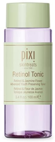 Pixi Retinol Tonic, Smoothing & Firming Facial Toner, Enhanced with Peptides to Boost Collagen Production, Alcohol-Free Daily Rejuvenating Toner, 100 Ml 3.4Oz