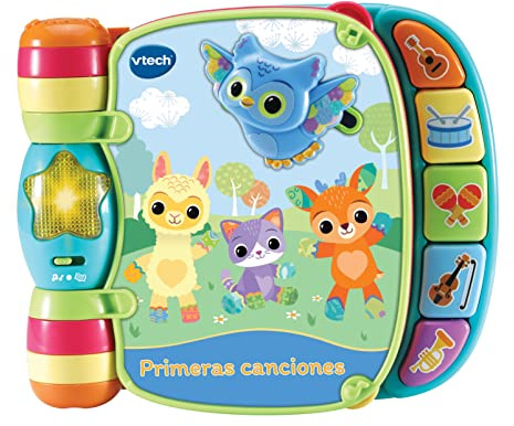VTech-80-166777 Prime Canzoni, Libro interattivo per Bambini +6 Mesi, único, 3480-166777