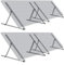 Zelsius Universal Solarmodul Halterung Set mit verstellbarem Winkel von 0 bis 90° | 114 x 3 x 3-114 cm | Panelhalterung, Aluminium Montageset für vier Panele | Befestigungsset, Solarmodulbefestigung