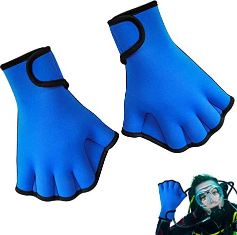 Schwimmhandschuhe zum Schwimmen | Oberkörperbeständige Neopren-Handschuhe zum Schwimmen,wasserdichte, strapazierfähige Schwimmfäustlinge für Damen, Herren,