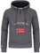 Geographical Norway Gymclass Men - Hoodie Herren mit Kapuze Zip Tasche Känguru Mann - Pullover Sweatshirt Warm Langarm - Hoody Männer Jungen Frühling Sommer Herbst Winter (Dunkelgrau XXL)