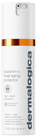 Dermalogica Biolumin-C Heat Aging Protector SPF 50, Daily Face Moisturizer with Sunscreen - Defend Signs of Skin Aging, 1.7 fl oz