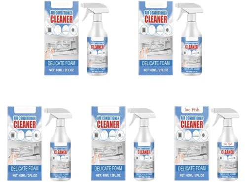 Limpiador de aire acondicionado, aerosol que limpia profundamente el polvo interno, limpiador espumoso for aire acondicionado(5PCS)