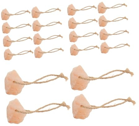CIYODO 20 Pezzi Blocchi di Sale di Cervo Blocchi da leccare Conigli masticano Giocattoli Sale Il Cavallo Lecca con Corda sospesa