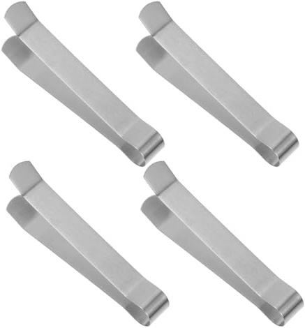 Generico Set 4 Pezzi Spegni Stoppini in Acciaio Clip Estintore per Candele Compatto e Leggero Accessorio per Sicurezza Stoppini Candele