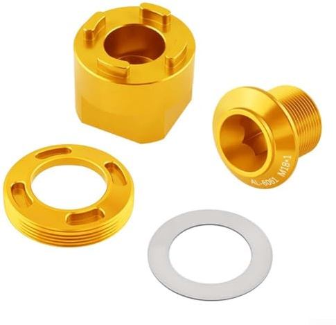 Tapa de brazo de manivela de bicicleta y herramienta de desmontaje para soporte inferior BB30, cubierta de manivela de aleación de aluminio con tornillo de perno para NX para GX para For, tapa