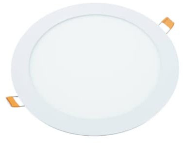 JANDEI - Extraflaches LED-Downlight mit rundem Panel, 9W Innenbeleuchtung für Büro, Flur, Haus, Werkstatt (Warmweiß 3000K) Einbauleuchten