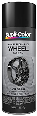 Dupli-Color HWP108 High Performance Wheel Paint - Gloss Black - 12 oz Aerosol Can