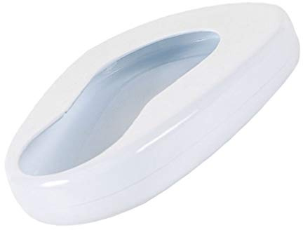 EXCEART Portable Urinal Bedpan for Men and Women Smooth Non-Stick Surface Large Capacity Bedridden Patient Urine Container with Anti-Spill Design Enamel Material for Elderly and Pregnant Care