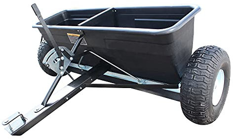 SECURA Anhängestreuer Salzstreuer Düngerstreuer 80KG kompatibel mit Blisar Rasentraktor