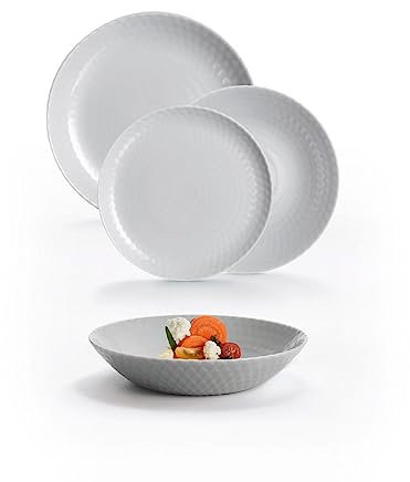 Luminarc Pampille Granit Vajilla Vidrio Apto Microondas Apto Frigorífico Vidrio Templado Extra Resistente