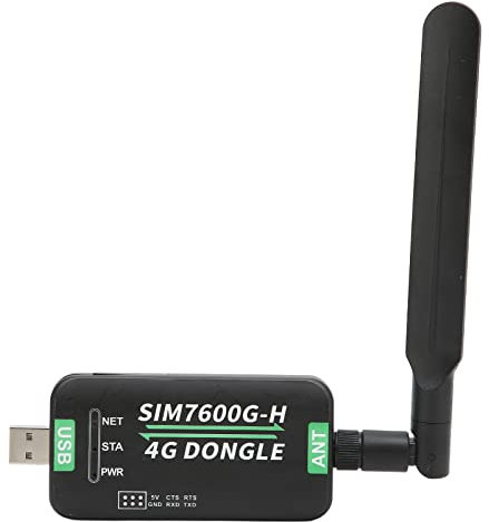 VBESTLIFE Dongle USB 4G LTE, Module de DONGLE 4G Prise en de la Communication USB UART 2G 3G 4G 50Mbps Uplink 150Mbps Downlink, avec Antenne Rotative
