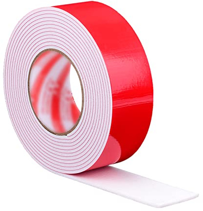 Cinta de espuma PE Espuma Cinta blanca de doble cara Ancho 10-30 mm Longitud 5 M Grosor 3 mm Adecuado for puertas/ventanas/construcción, 25 mm × 5 m (2 piezas) (Size : 10mmx5M(3Pcs))