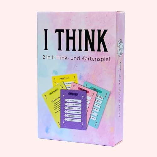 I Think | Partyspiel | Trinkspiel | Partyspiel für Erwachsene | über 250 Fragen | Drinking Game | Kartenspiel | Geschenk | Saufspiel für Erwachsene | nachhaltig | gegendert