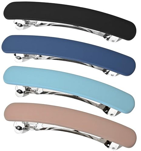 4 Stück Französische Haarspangen Damen Dünnes Haar, Automatische Haarspange Für Dünnes Haar und Dickes Haar Clips Set Für Damen Frauen