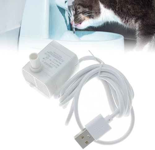 Mini Pompe à Eau Submersible USB,Mini Pompe à Eau Submersible,Petite Pompe de Fontaine,Pompe de Fontaine à Chat Chien,Pour Animaux Compagnie,Aquarium,Hydroponique,5V,1W,200 L/H