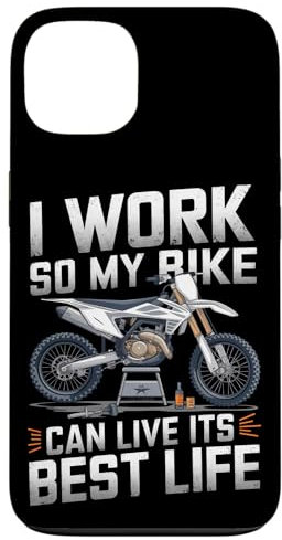 Je travaille pour que mon vélo puisse vivre sa meilleure vie en vélo tout-terrain Coque pour iPhone 13