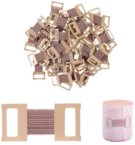 erbandklammern,50 Stück Verbandsklammern Elastische,Verbandklammern Stretchbandageclip Stretch Metallklammern,Klammern Clips Für Verschiedene Bandagen Verbandsmaterial
