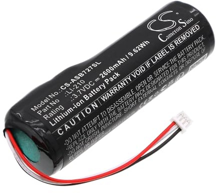 TECHTEK Battery 2600mAh compatible with [Audio-Technica] AT-SB727, AUATSB727, Sound Burger Portable Turntable replaces LI-210