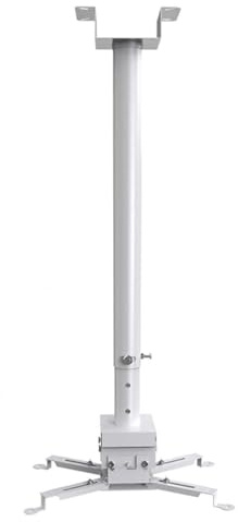 LWJSOCP Soportes de TV para Techo Ajustables, Soporte para proyector, Soporte de Techo Multifuncional, Extensible, Ajustable, telescópico, Fijo, para Colgar, Blanco, 0.5