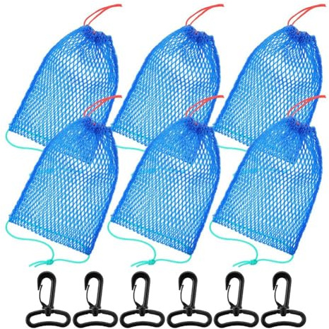 Lobamop Piège à Poissons Portable avec 6 de Appâts pour Pièges à Crabes, Filet à Crevettes, Pièges à Appâts en, Accessoires de Pêche.