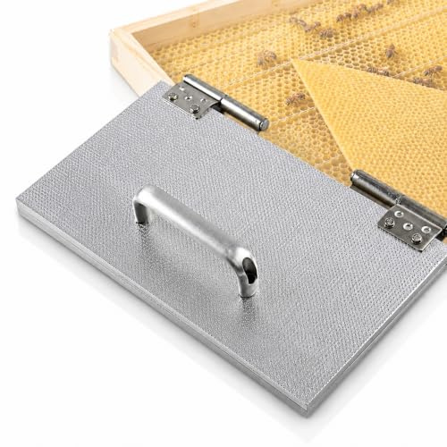 Bivax-foundationsmaskin med aluminiumlegeringsplatta, 220 x 420 mm, 4,7/5,4 mm kammarögonkam pressverktyg för biodlingsmaterial och bikupramar