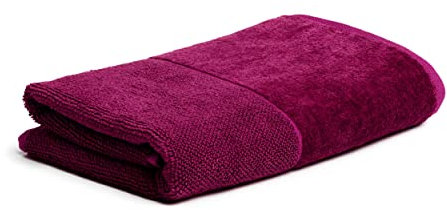 möve Bamboo Luxe Handtuch 50 x 100 cm aus 60% Baumwolle / 40% Viskose aus Bambus-Zellstoff, berry