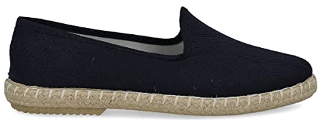 PAYMA - Espadrillas Basse da Uomo a Spuntone Spina di Pesce. Pantofole Estive. Brasiliano per Uomo. Suola di Iuta e Gomma. Colore: Blu Navy, Taglia: EU 44