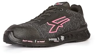 U-Power RV20086 Linea RED LEVE Modelo MICHELLE Zapatos de Seguridad, S1P SRC ESD, Negro, 37 Tamaño