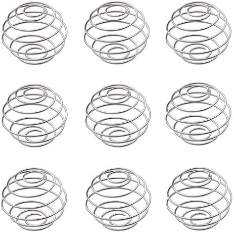 PGKDYC 9 Pcs Shaker Ball, Protein Shaker Ball, Metal Whisk, Stainless Steel Bottle Mixer Ball for Sport Fitness Protein Blended Drinks Bottle Shaker Stirring
