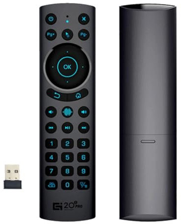 JZK Telecomando wireless Voice-Air Mouse G20S PRO Plus BT5.0 2,4G Dual Mode Smart Telecomando Retroilluminato per Android TV Box Proiettore Computer