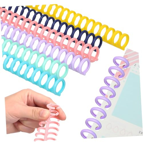 AGFELO 12pcs Plastic Binder Combs Replacement Spines for Photo Albums Notebooks Scrapbooks Organizing