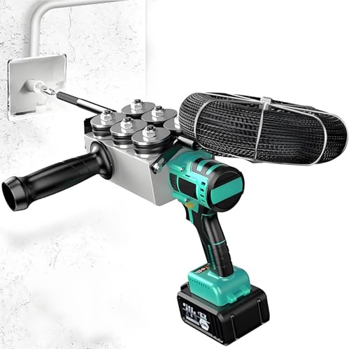 GLBMXDD Machine de câblage Mural pour électricien - Outil de tirage de câbles Automatique sans Fil, Tire-câble 40 m/Min, 2 Batteries au Lithium pour la Construction et l'hydroélectricité