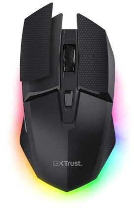GXTrust Felox+ Mouse Gaming Wireless Bluetooth + 2.4GHz, 12K DPI, Nero