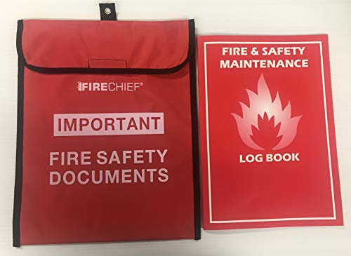 Fsss ltd fire safety document holder with a4 log book fabric compliant landlord retail health & safety