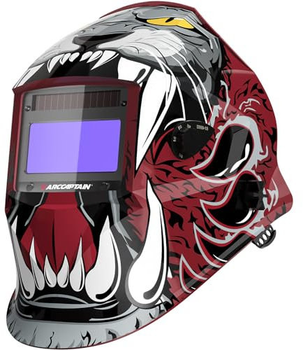 ARCCAPTAIN Schweißhelm Schweißmaske Automatischer Verdunkelung für TIG MIG ARC, 1/1/1/1 Top Optische Klarheit, Ultra-Leicht Schweißhelm Automatische Abdunkelung