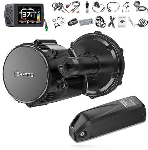 Bafang 48 V 750 W Mid Drive-kit BBS02B mellanmotor elektrisk cykel konverteringssats med EKD01 skärm och 44T kedjering 8 kul elcykel konverteringssats för BB68-73 mm