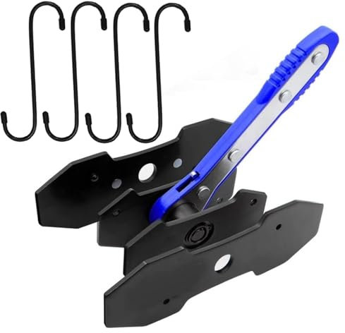 lcyen Bremsenrücksteller Bremskolbenrücksteller Bremsen Rückstellwerkzeug Bremssattelwerkzeug Ratschen Bremskolben-Rückstell-Werkzeug 4 Bremsbelag-Ersatzhaken und 2 Stahlplatten (A)