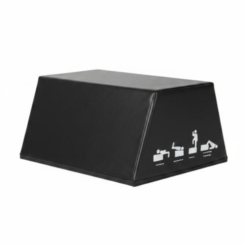 Amagogo Fitness Training Bench Banc de Poussée des Hanches Box de Fessiers Banc pour Ponts Marche d'Entraînement Structure Inclinée Solide et Coussin