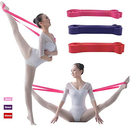 JJunLiM Bande élastique en Latex pour Une flexibilité Totale pour Danse et Gymnastique (21mm Purple)